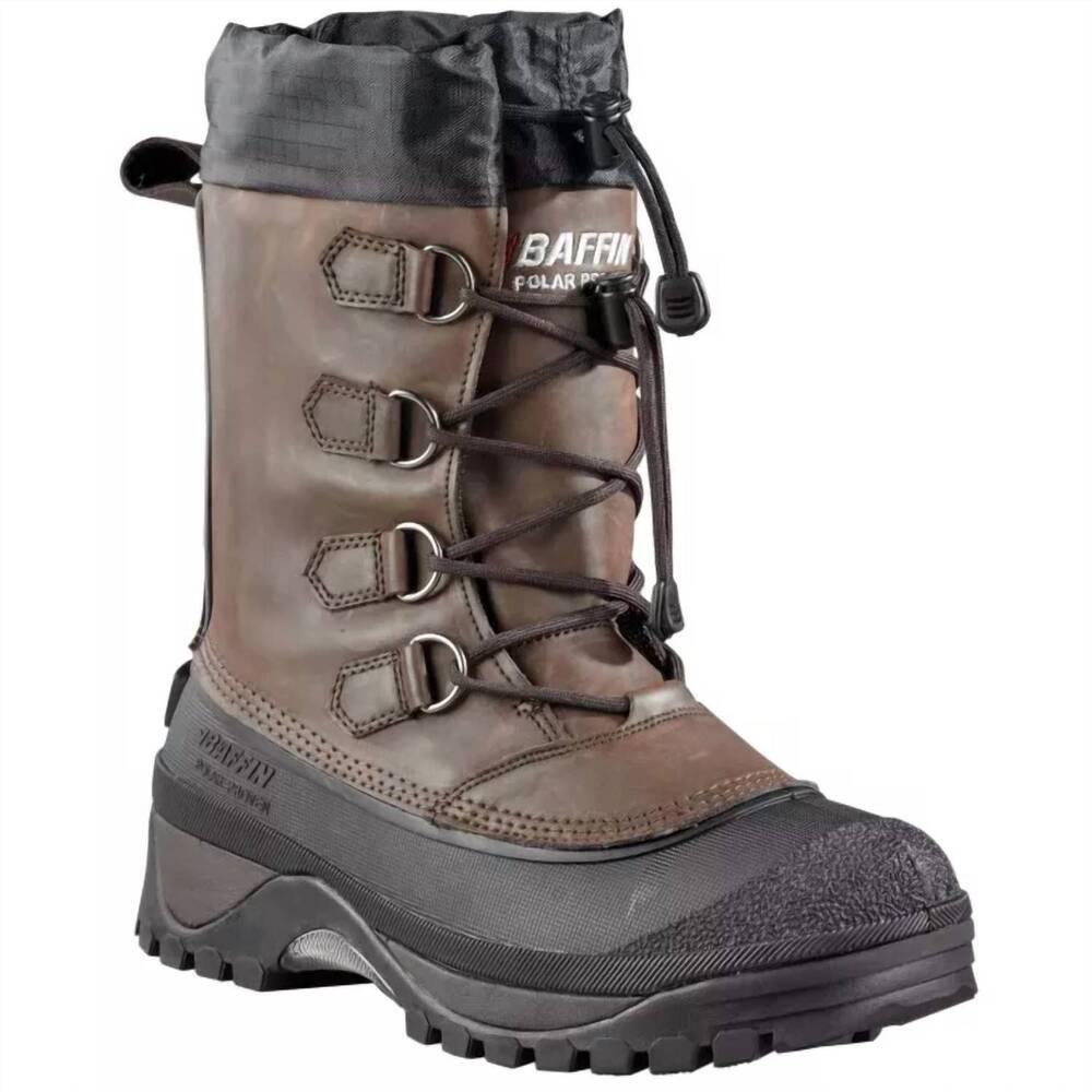 NEW BAFFIN men's muscox snow boots in brown